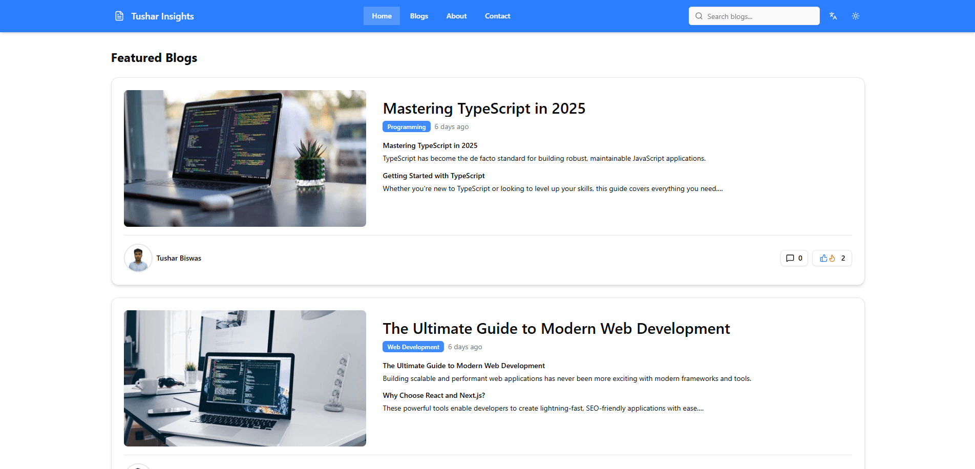 Tushar Insights